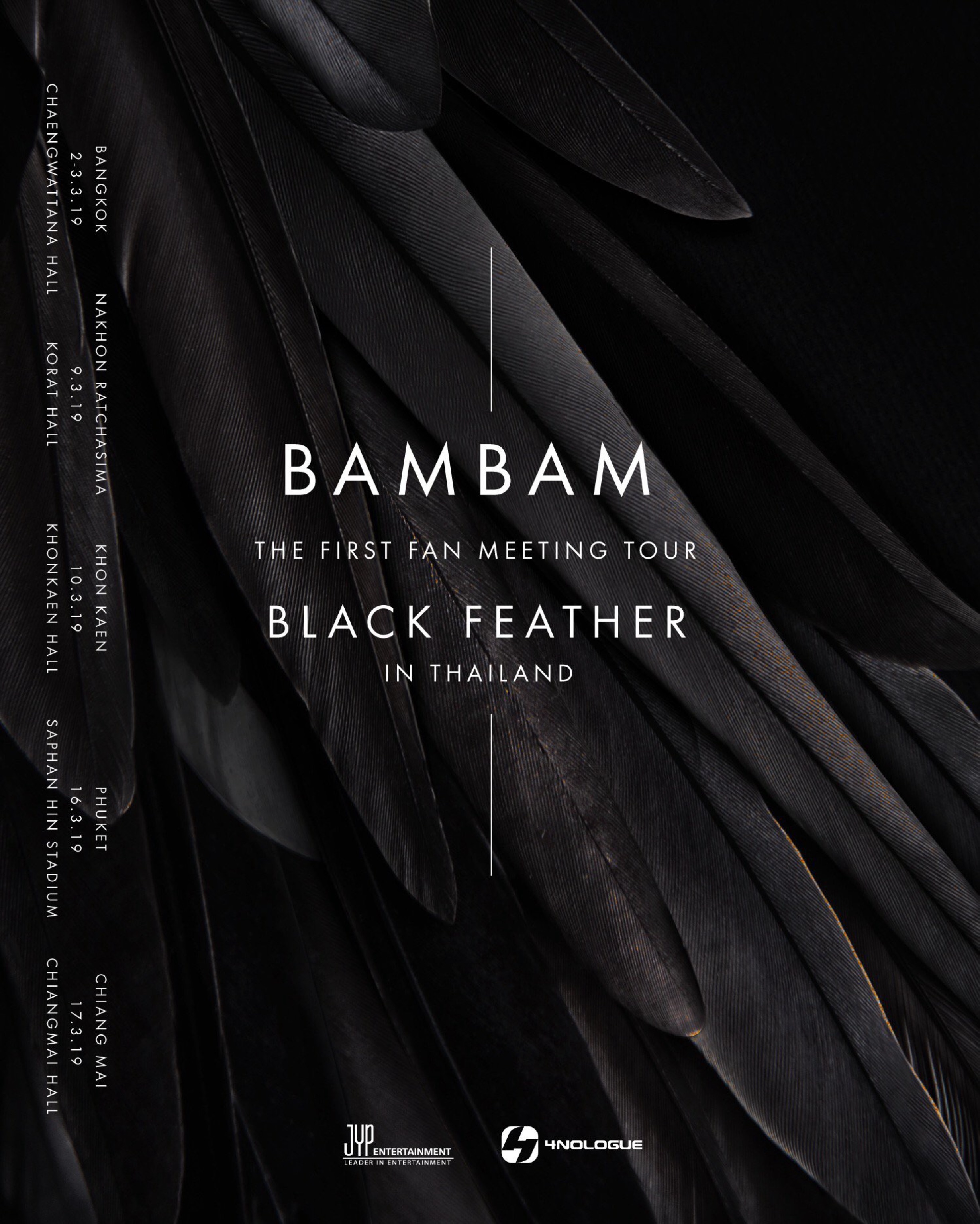 BAMBAM THE FIRST FAN MEETING TOUR "BLACK FEATHER" IN THAILAND PRESENTED BY AIS NEXT G