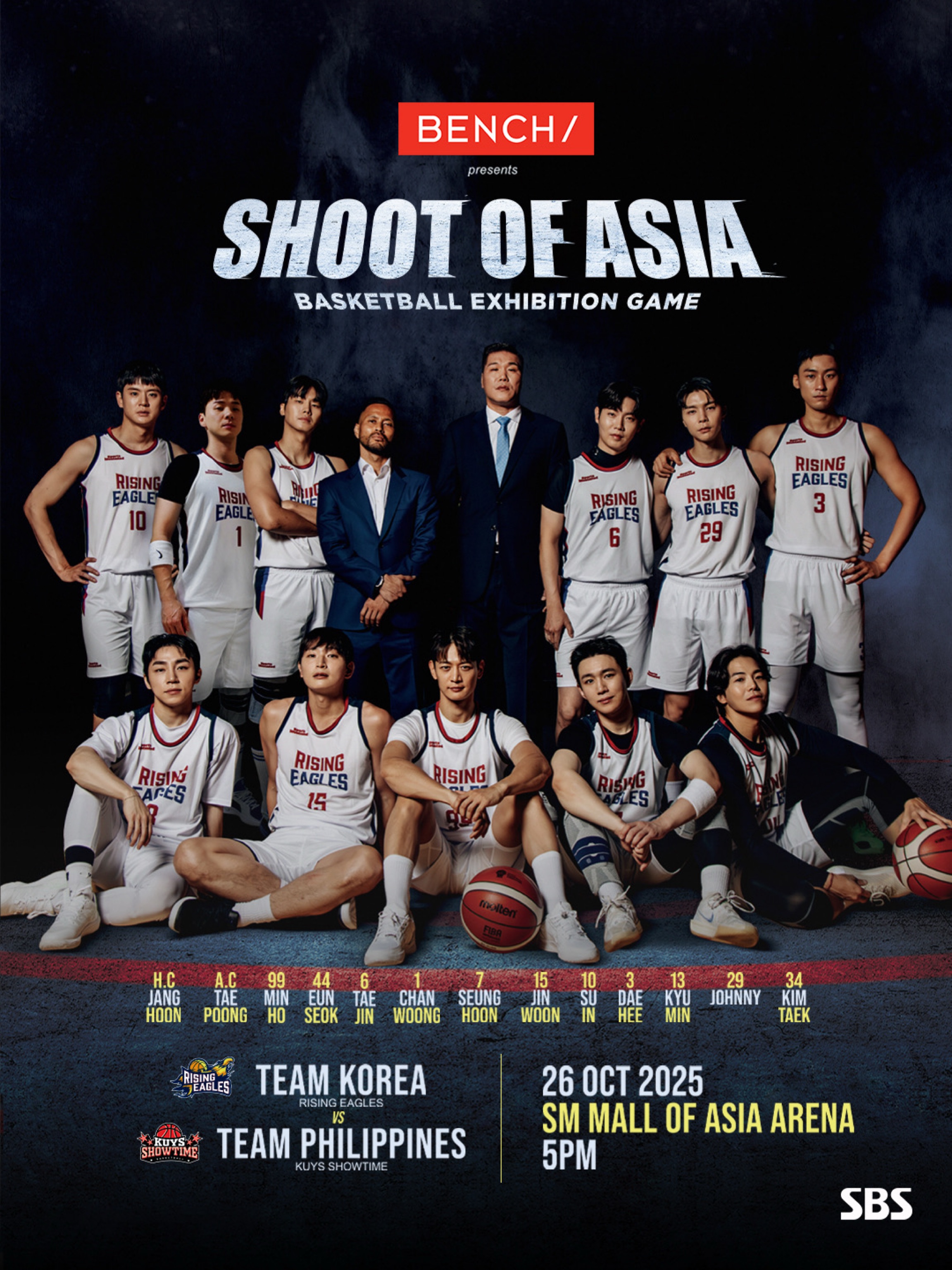 Bench Shoot Of Asia Basketball Exhibition Game in Manila
