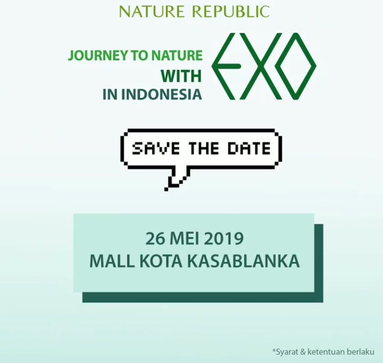 Journey to Nature Republic with EXO in INDONESIA