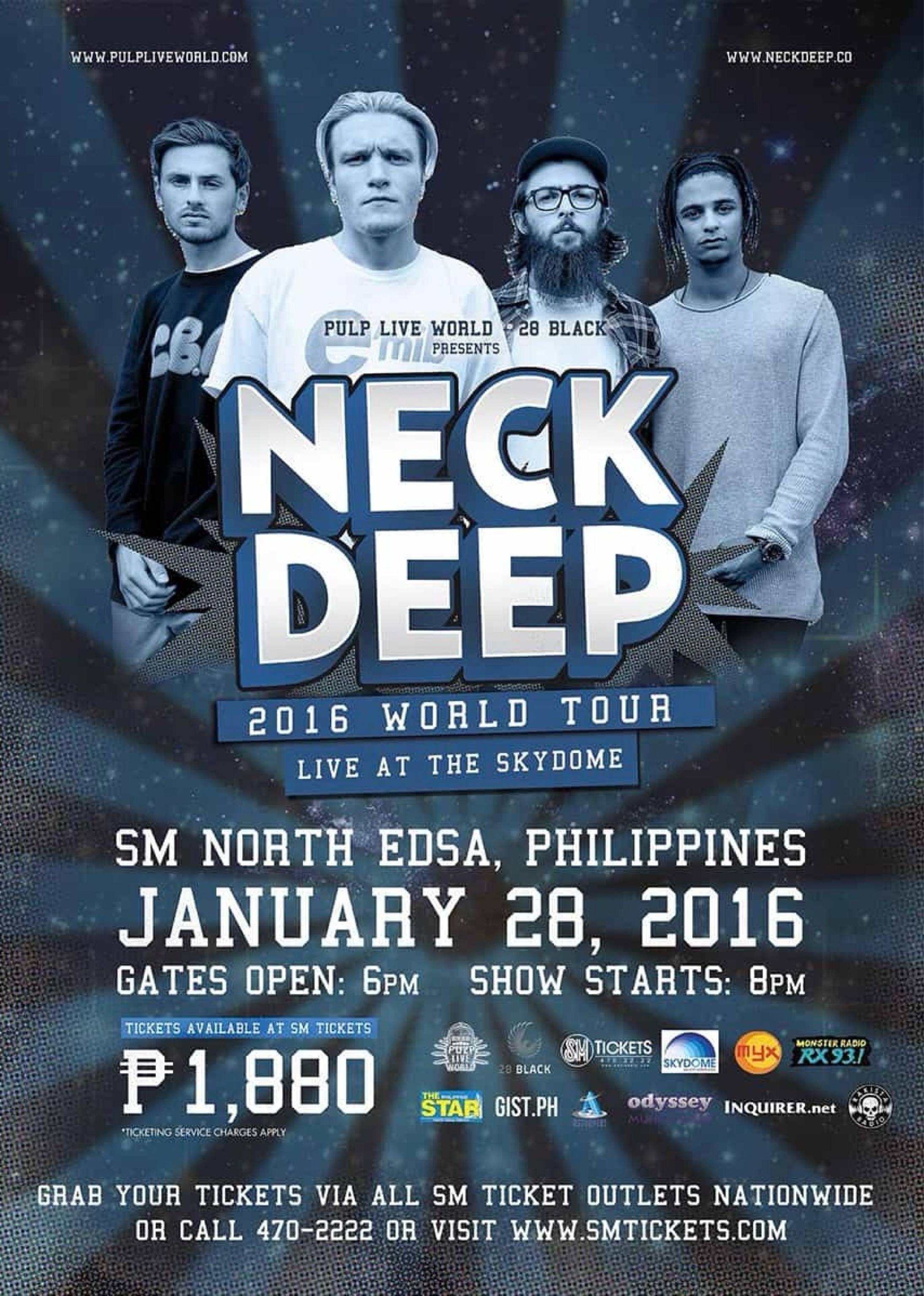 Neck Deep 2016 World Tour Live in Manila