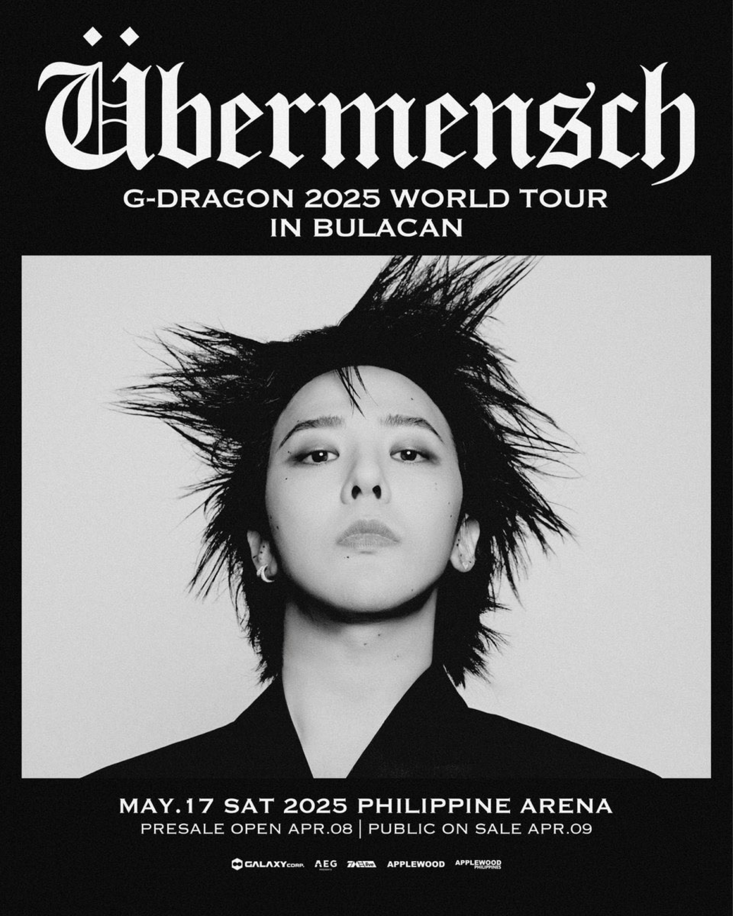 G-DRAGON 2025 WORLD TOUR [Übermensch] IN BULACAN