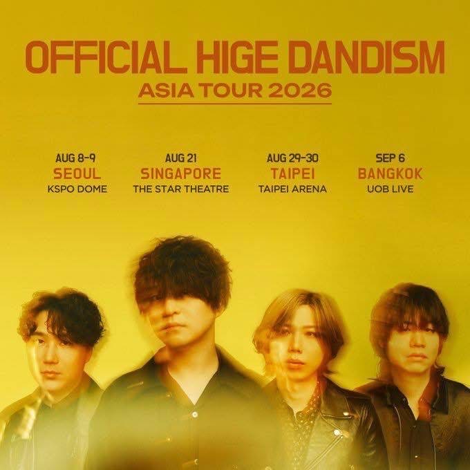 OFFICIAL HIGE DANDISM ASIA TOUR 2026 - in TAIPEI