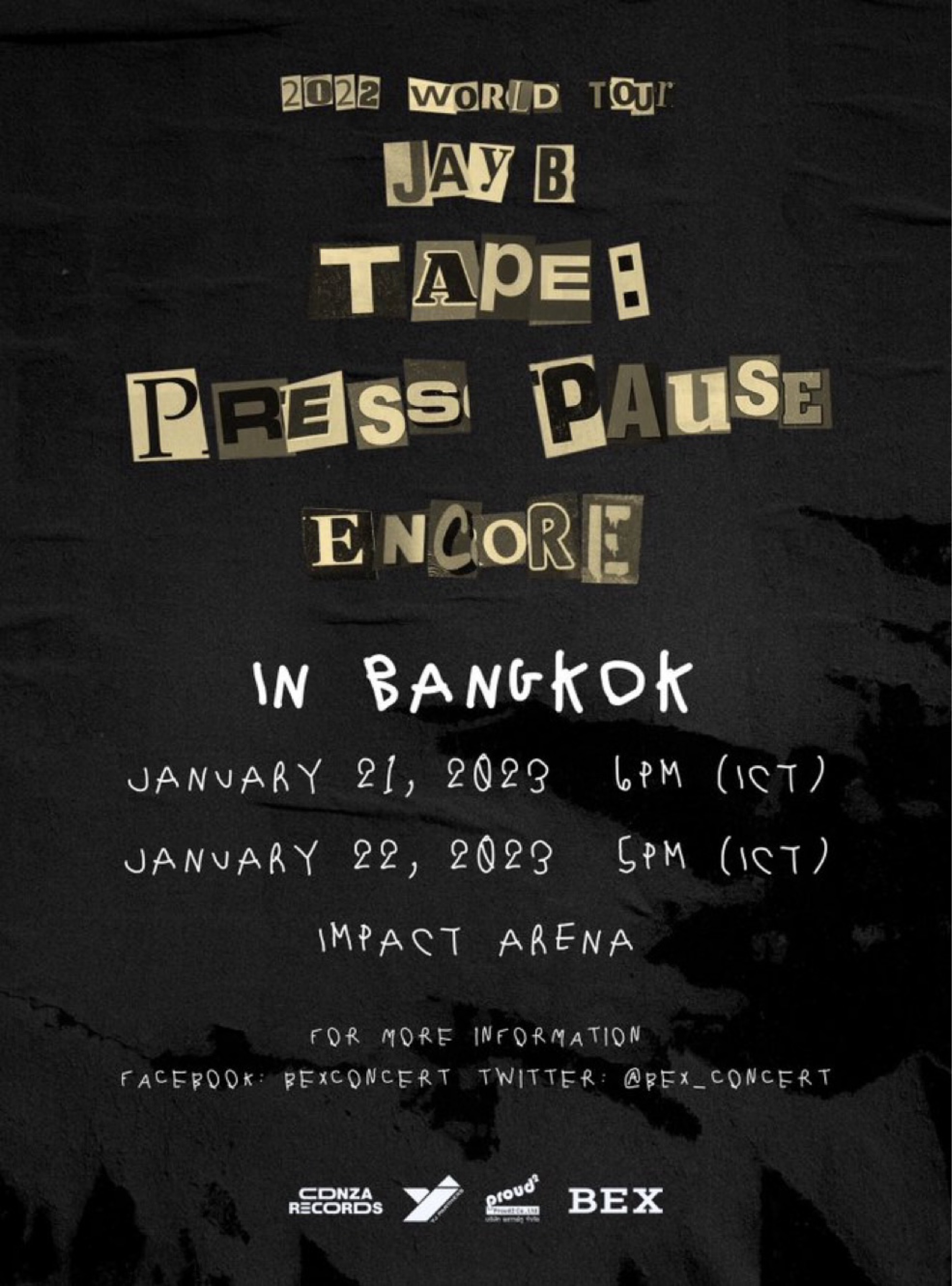 2022 WORLD TOUR JAY B TAPE : PRESS PAUSE [ENCORE IN BANGKOK]