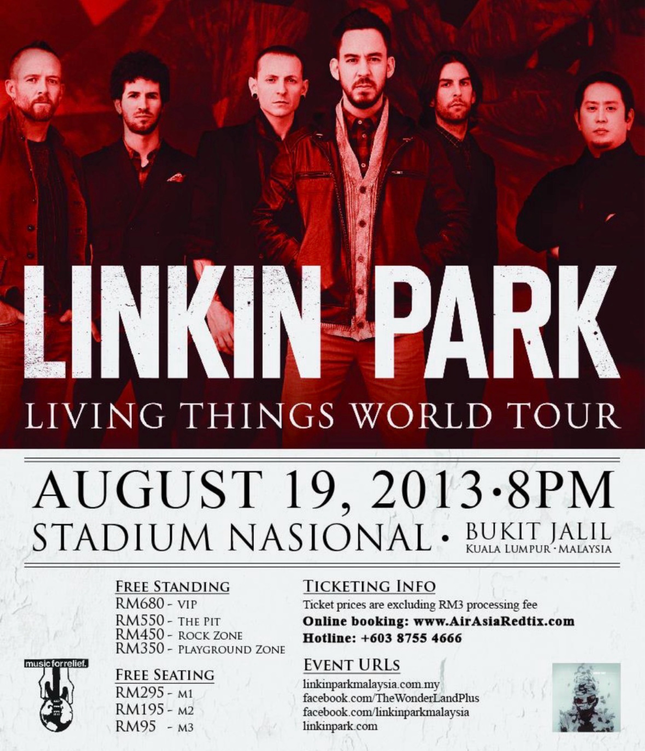 LINKIN PARK LIVING THINGS TOUR 2013