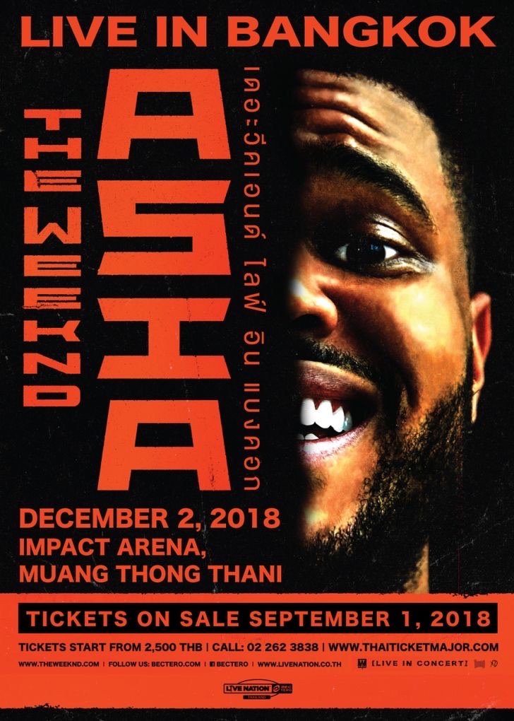 The Weeknd Asia Live in BANGKOK
