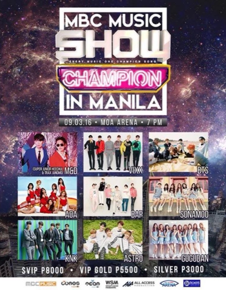 2016 MBC Music Show Champion in Manila