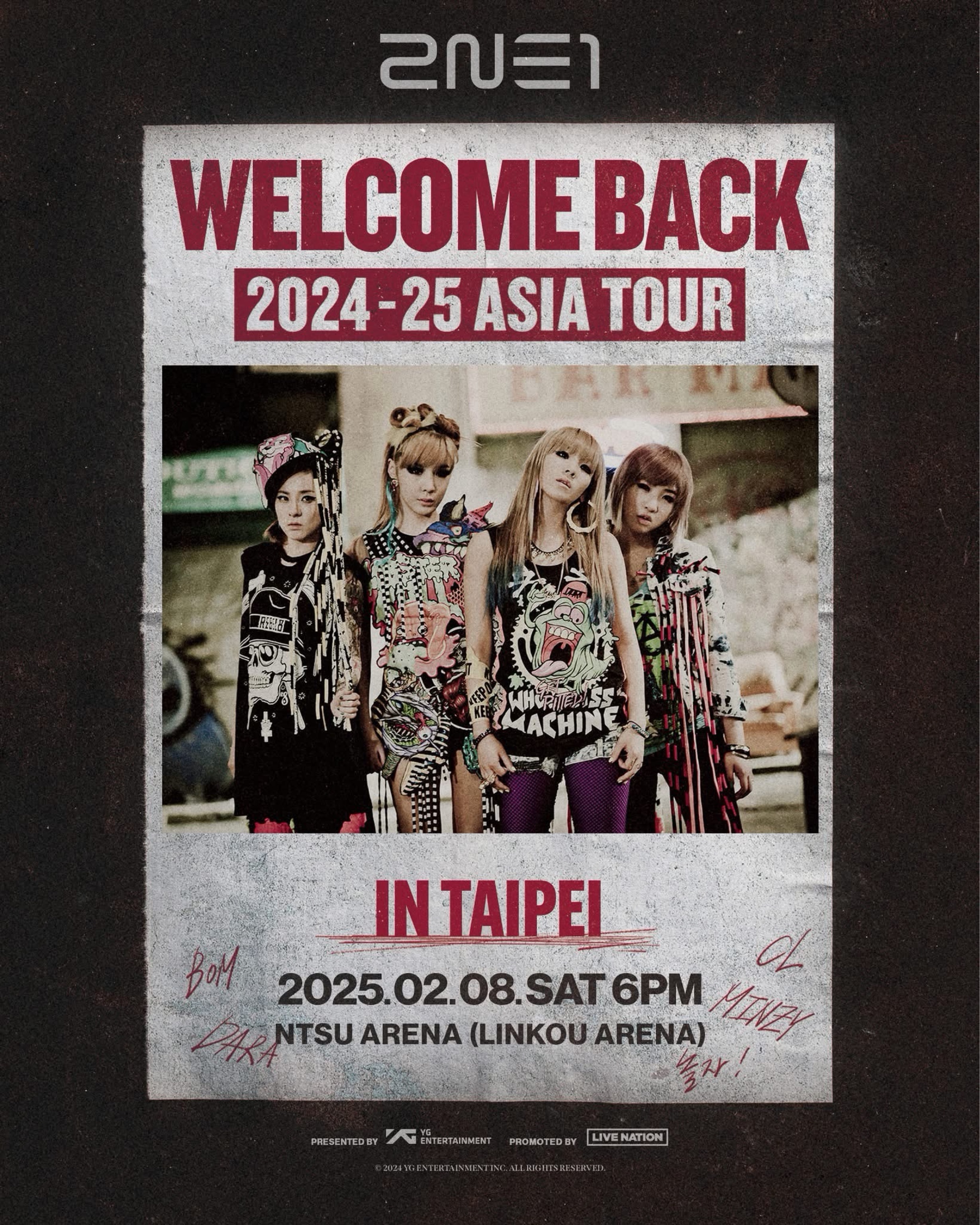 2024-25 2NE1 ASIA TOUR [WELCOME BACK] IN TAIPEI