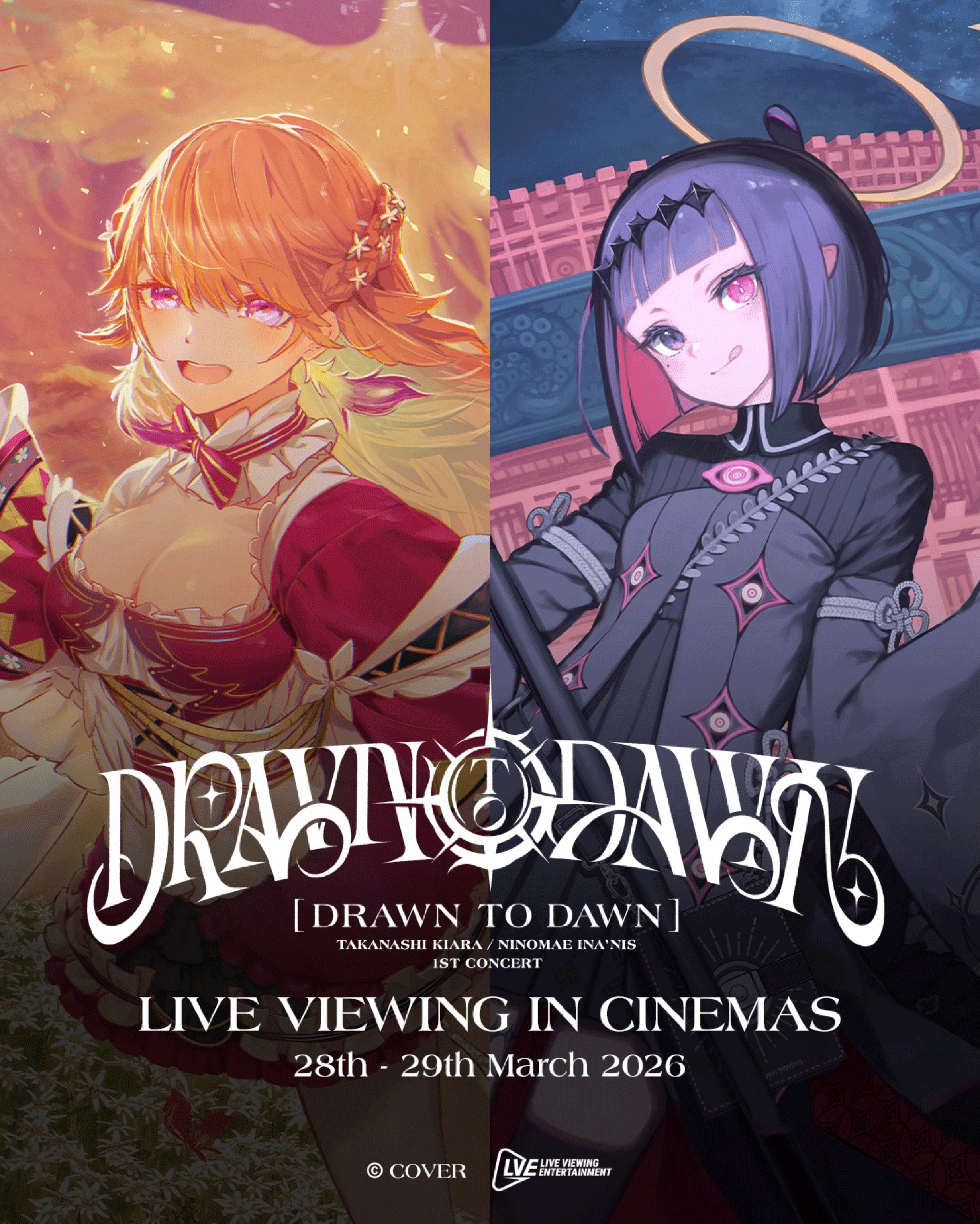 TAKANASHI KIARA / NINOMAE INA’NIS 1ST CONCERT “DRAWN TO DAWN”: LIVE