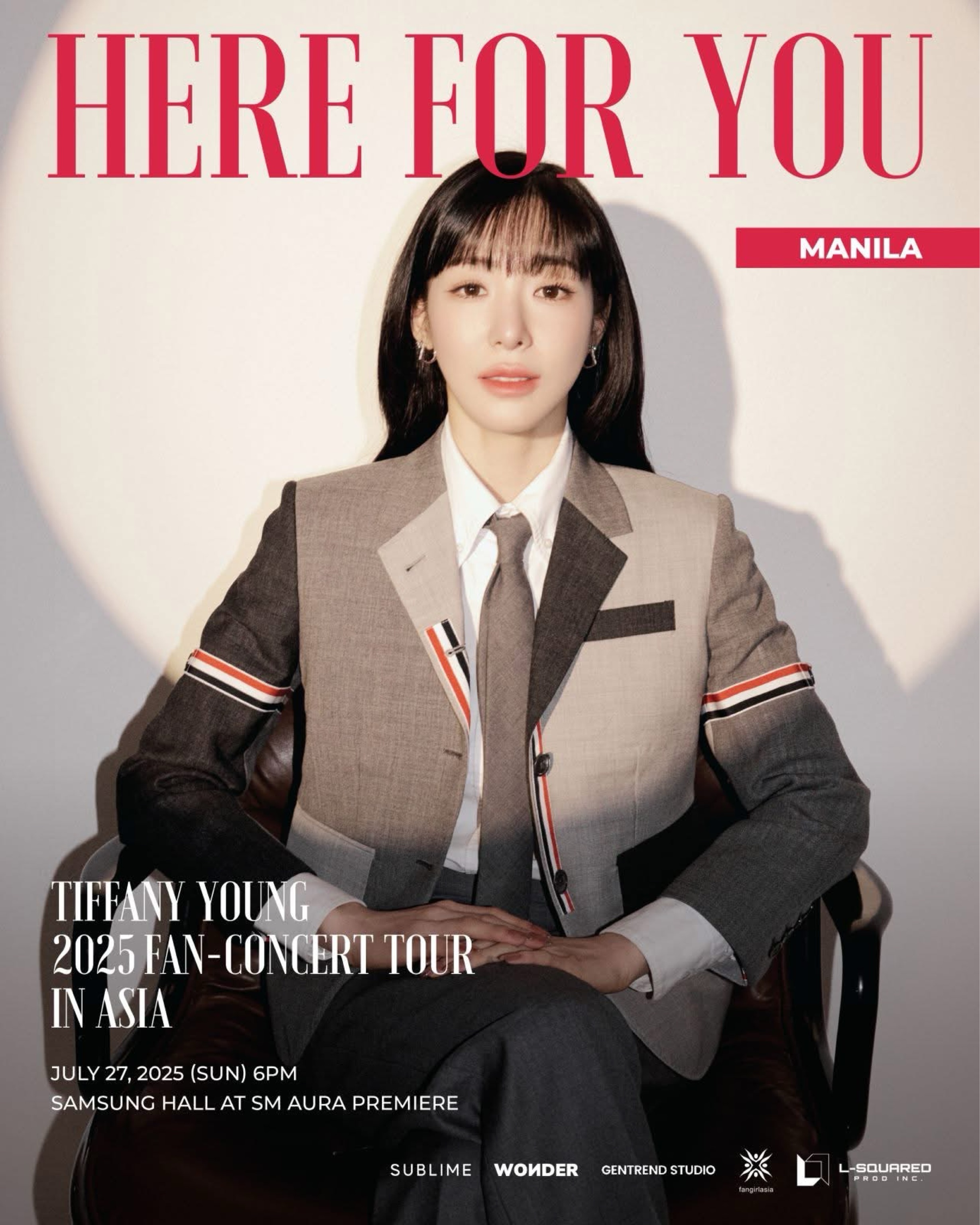 Tiffany Young 2025 Fan-Concert Tour ‘Here For You’ in Manila