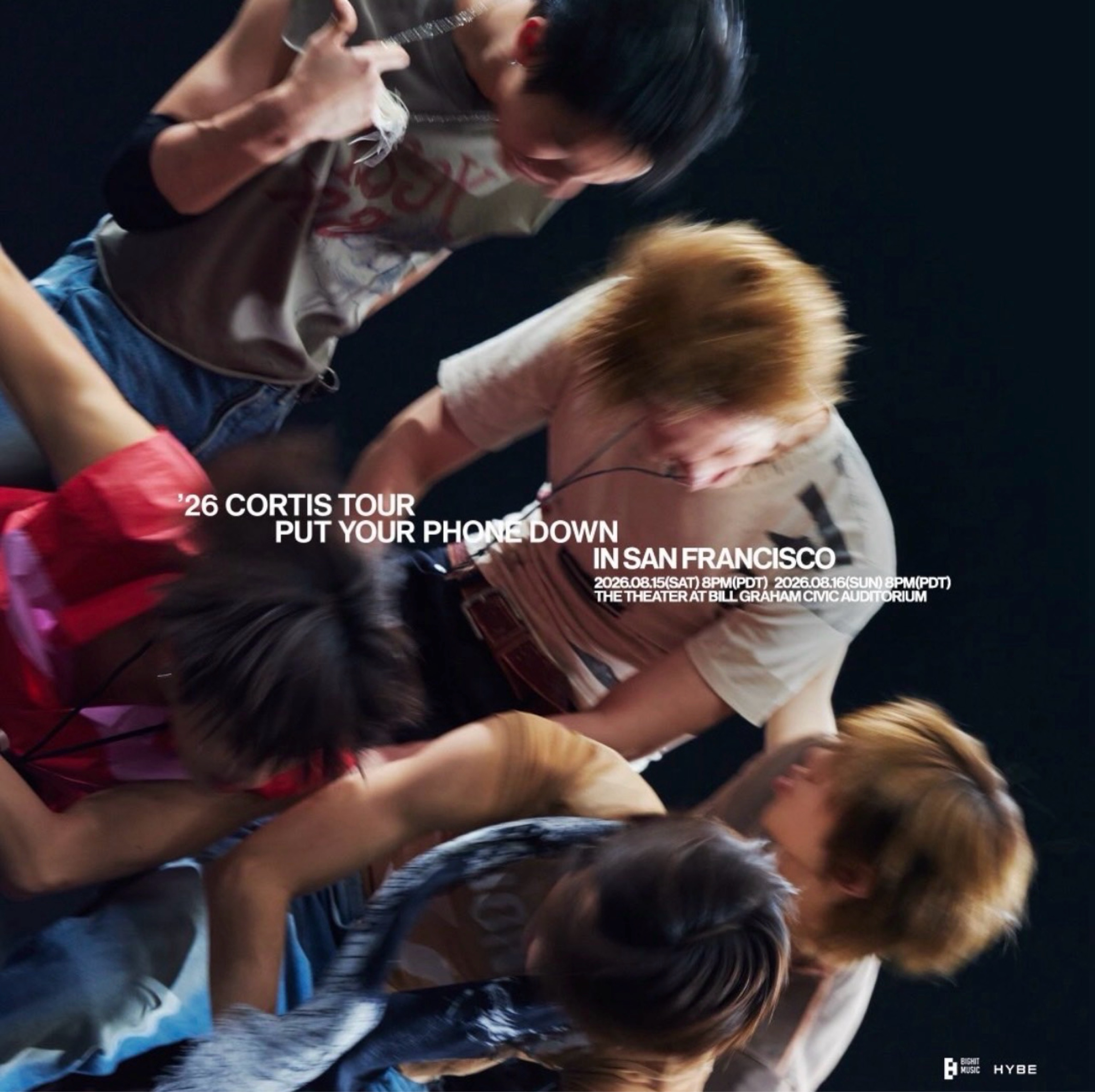 CORTIS TOUR <PUT YOUR PHONE DOWN> IN SAN FRANCISCO