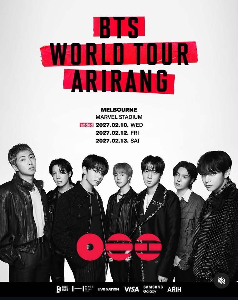 BTS WORLD TOUR ‘ARIRANG’ IN MELBOURNE