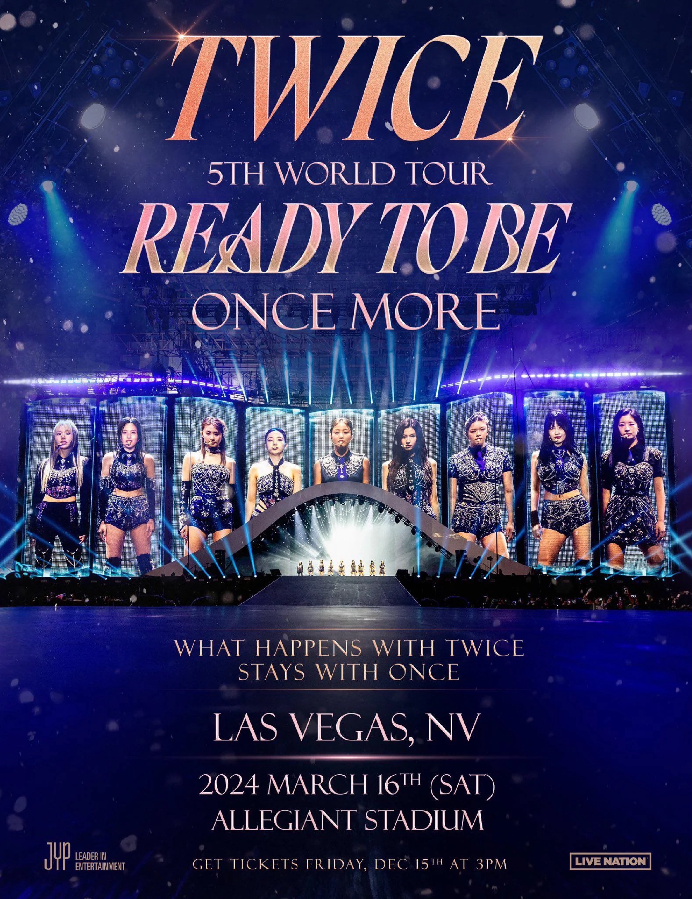 TWICE 5TH WORLD TOUR 'READY TO BE' ONCE MORE IN LAS VEGAS