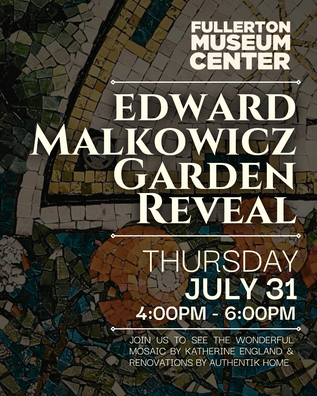 Edward Malkowicz Garden Reveal