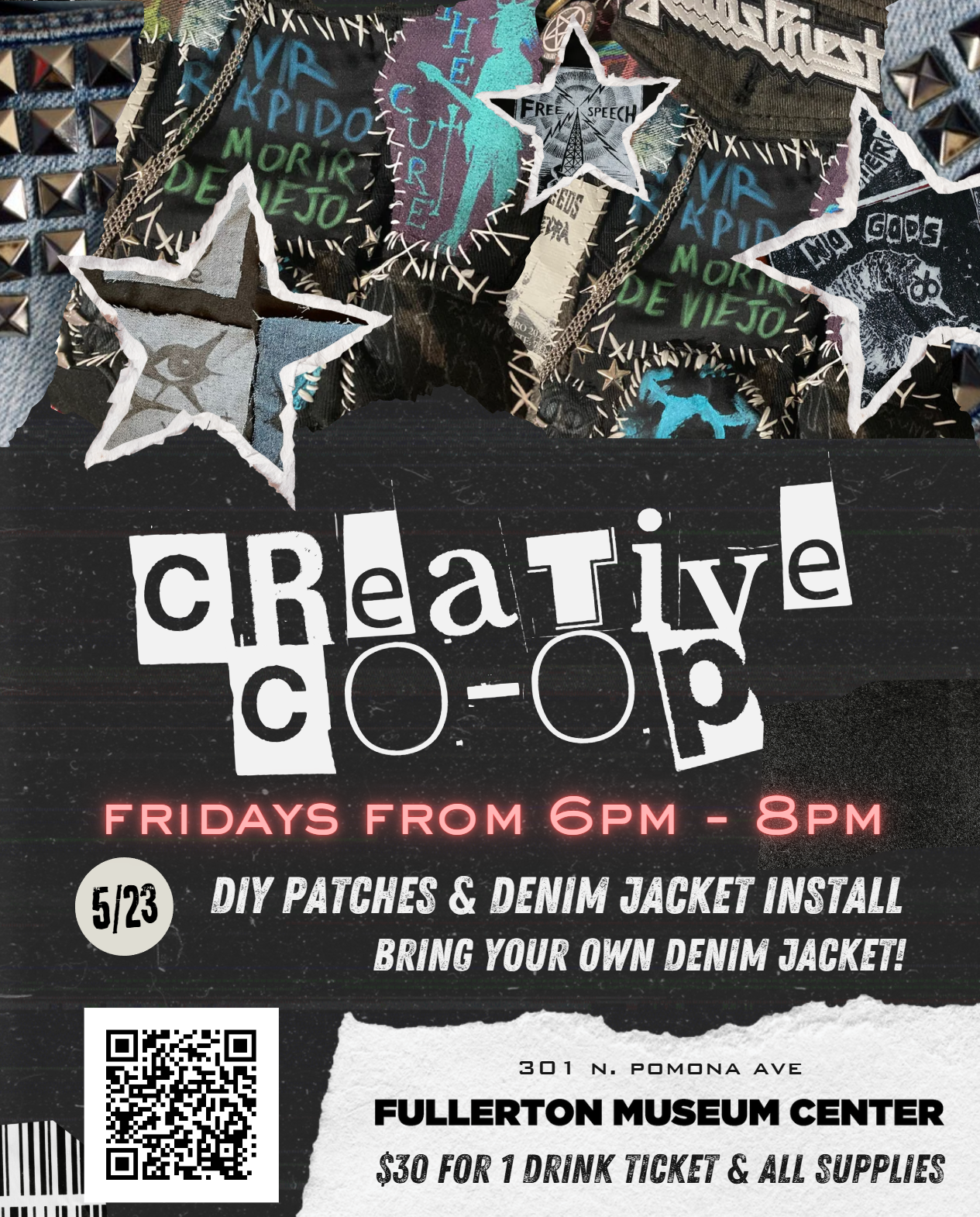 Creative Co-Op: Punk Patches and Denim Jacket Install