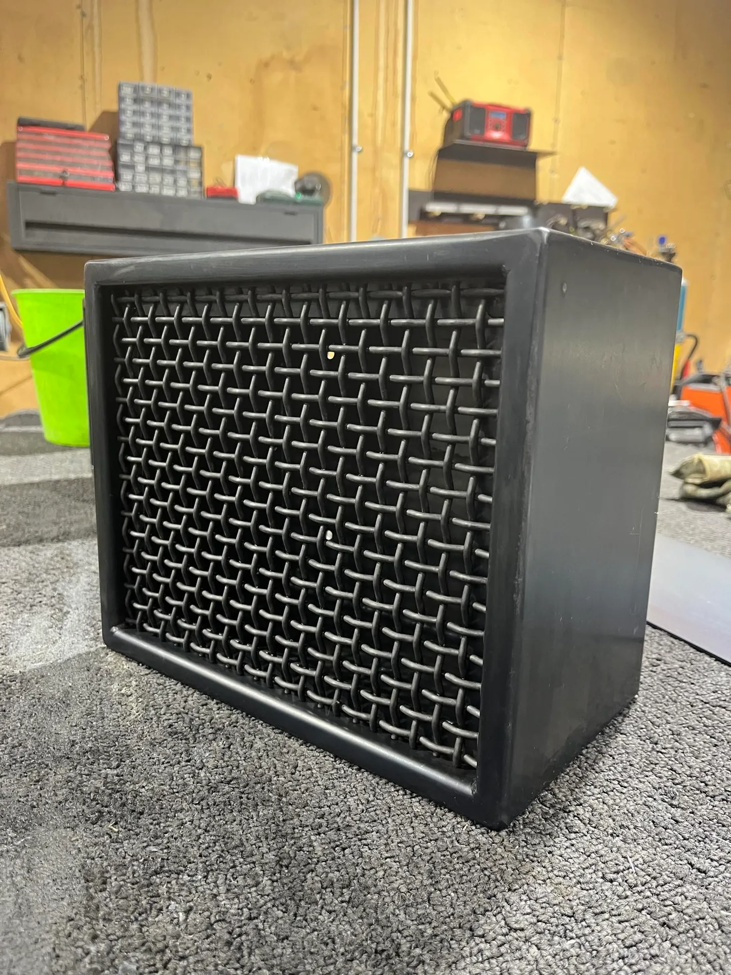 Folded hot-rolled steel speakerbox