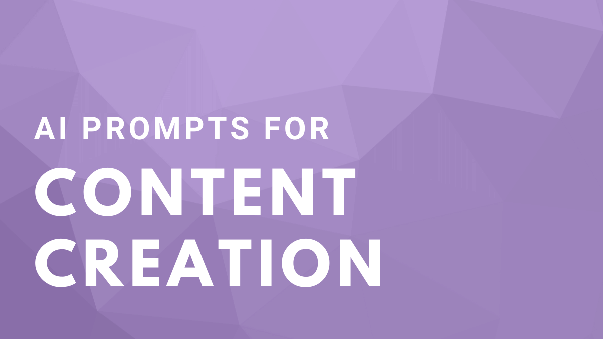 AI Prompts for Content Creation Jobs