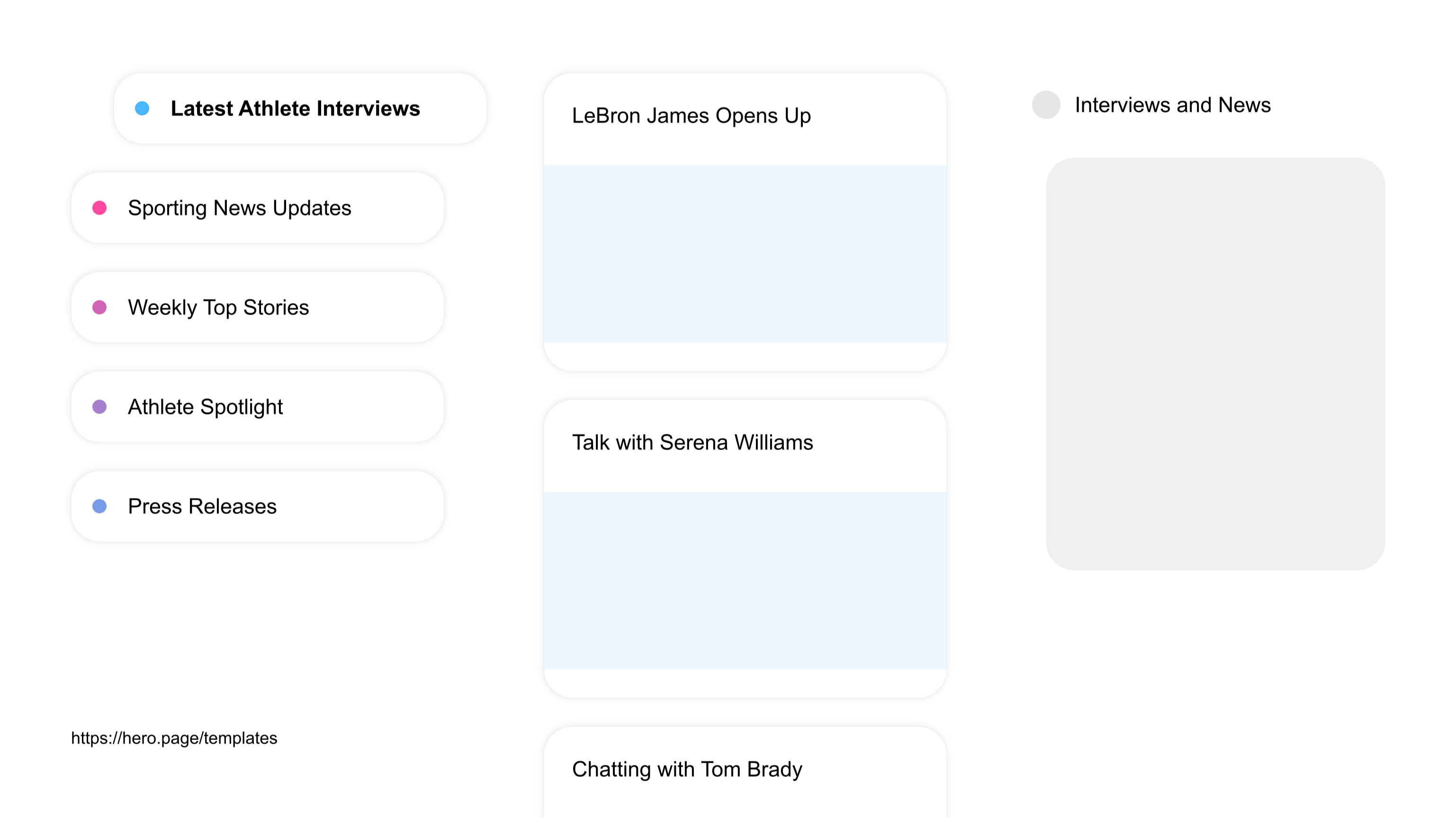A visual diagram of what a Sports Fan Communities space looks like with relevant lists A visual diagram of what a Sports Fan Communities space looks like with relevant lists