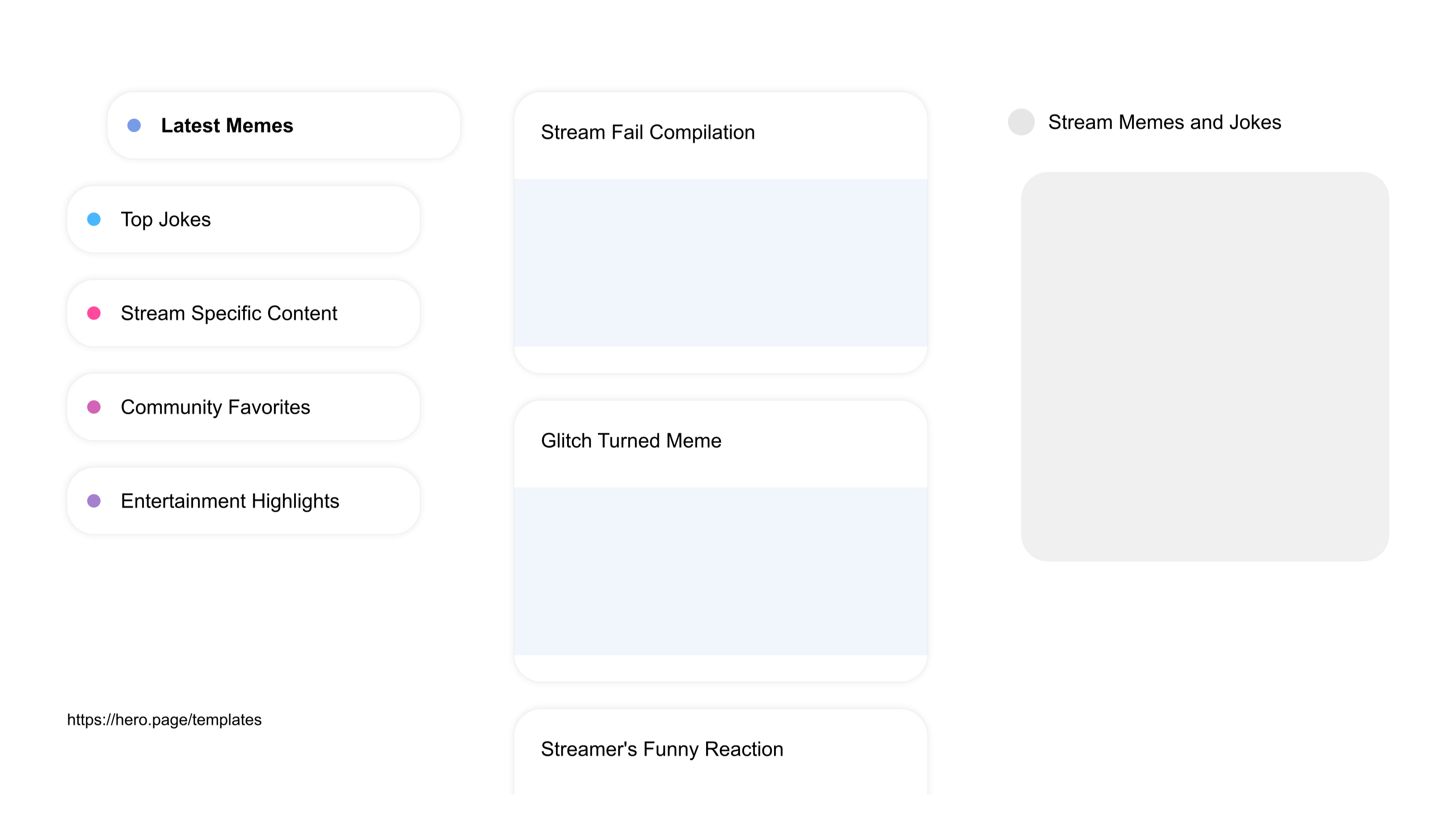 A visual diagram of what a Live Streaming space looks like with relevant lists A visual diagram of what a Live Streaming space looks like with relevant lists