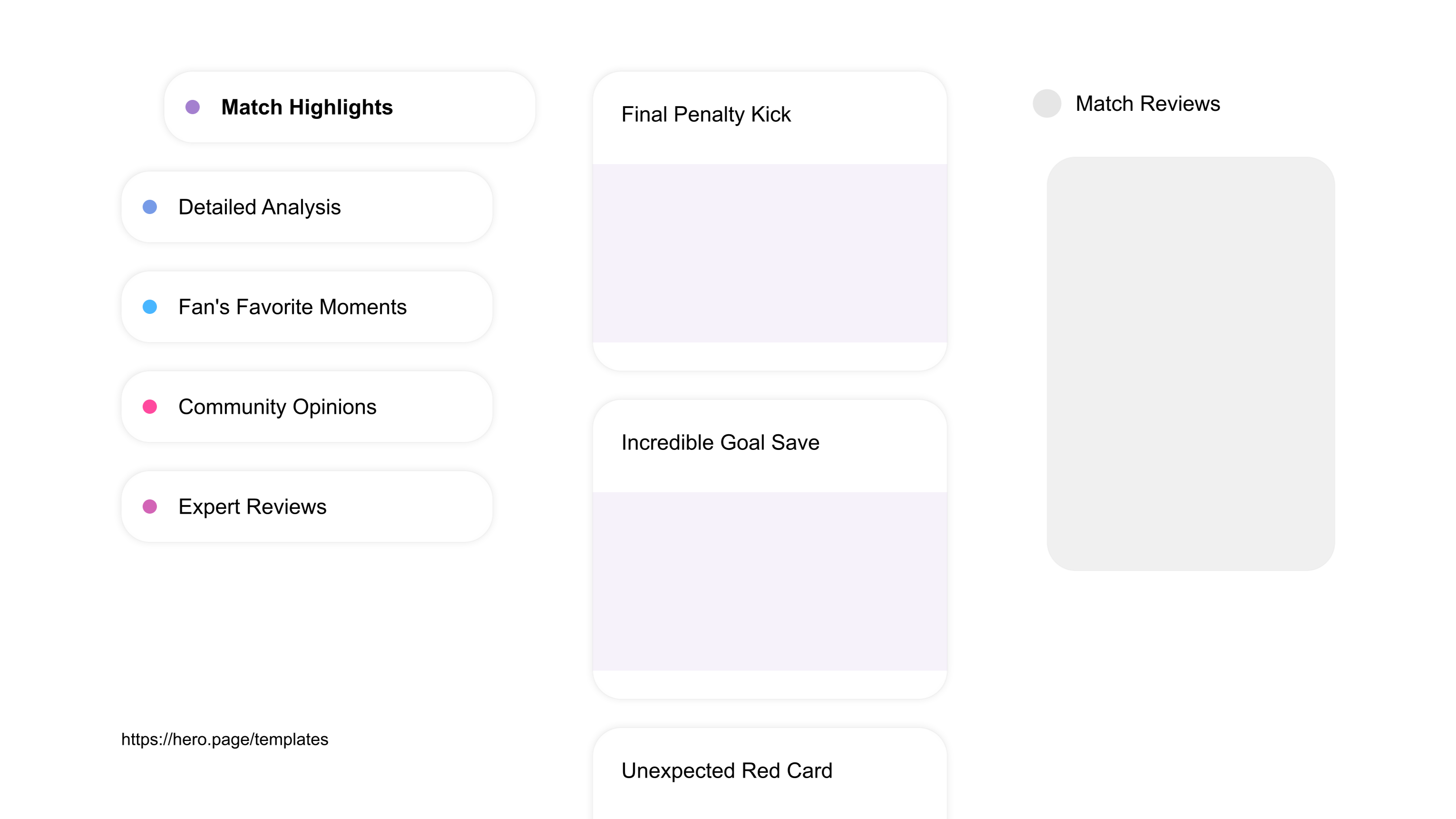 A visual diagram of what a Sports Fan Communities space looks like with relevant lists