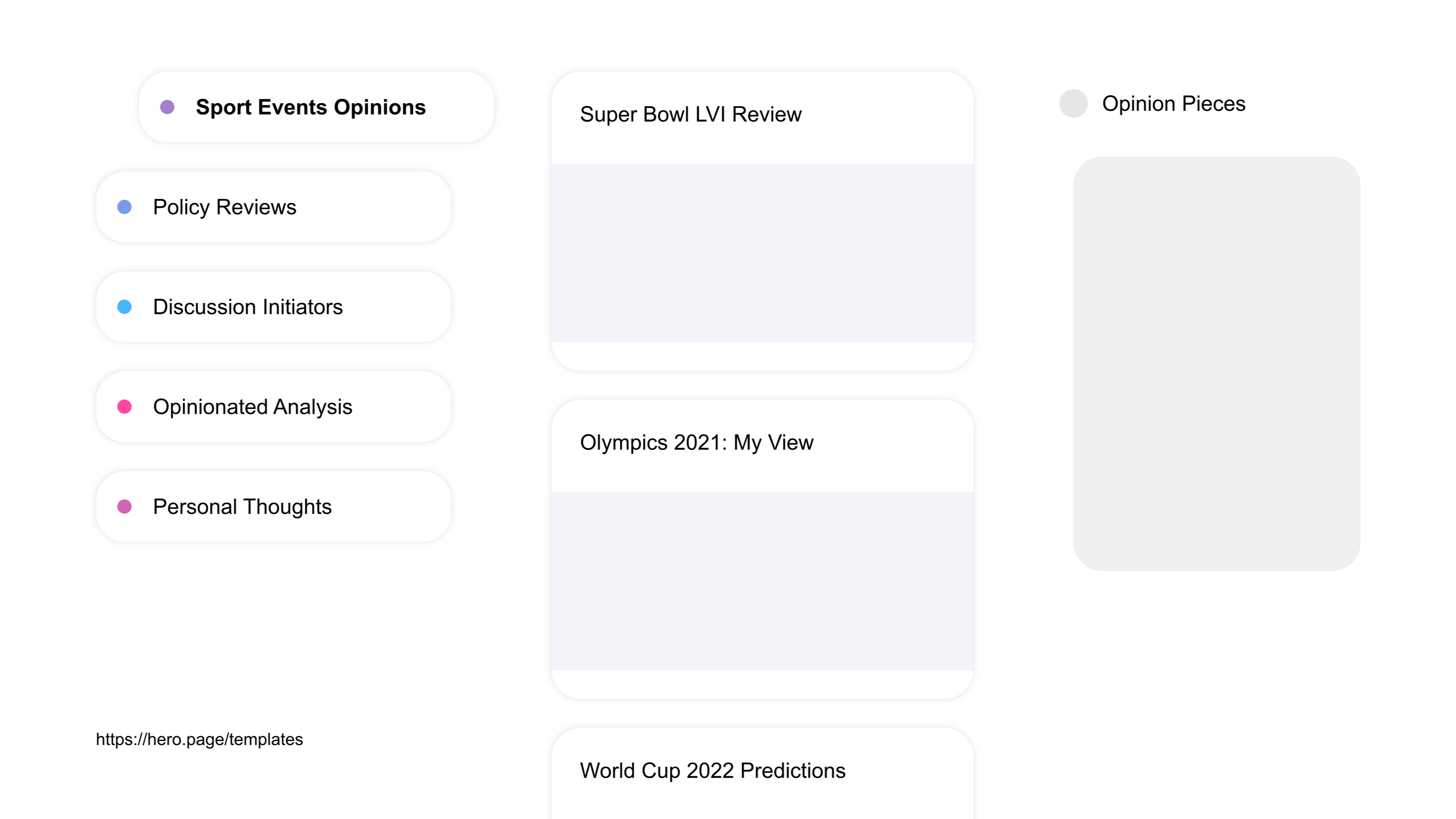 A visual diagram of what a Sports Fan Communities space looks like with relevant lists