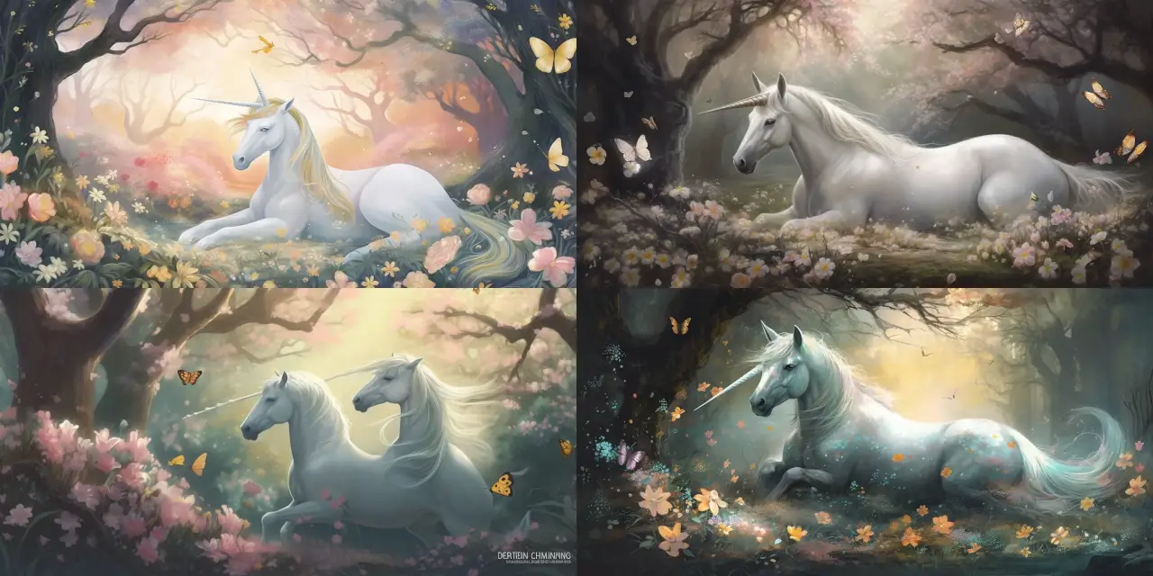 A serene {{creature_1}} resting on a blooming {{flower_1}}, surrounded by whimsical enchanted {{forest_creature_1}} and {{forest_creature_2}}. Soft pastels and delicate brushstrokes convey the gentle, magical atmosphere of a {{fantasy_theme_1}} setting. The scene captures the essence of a Fantasy Book Cover Art, beckoning readers to delve into the world within.