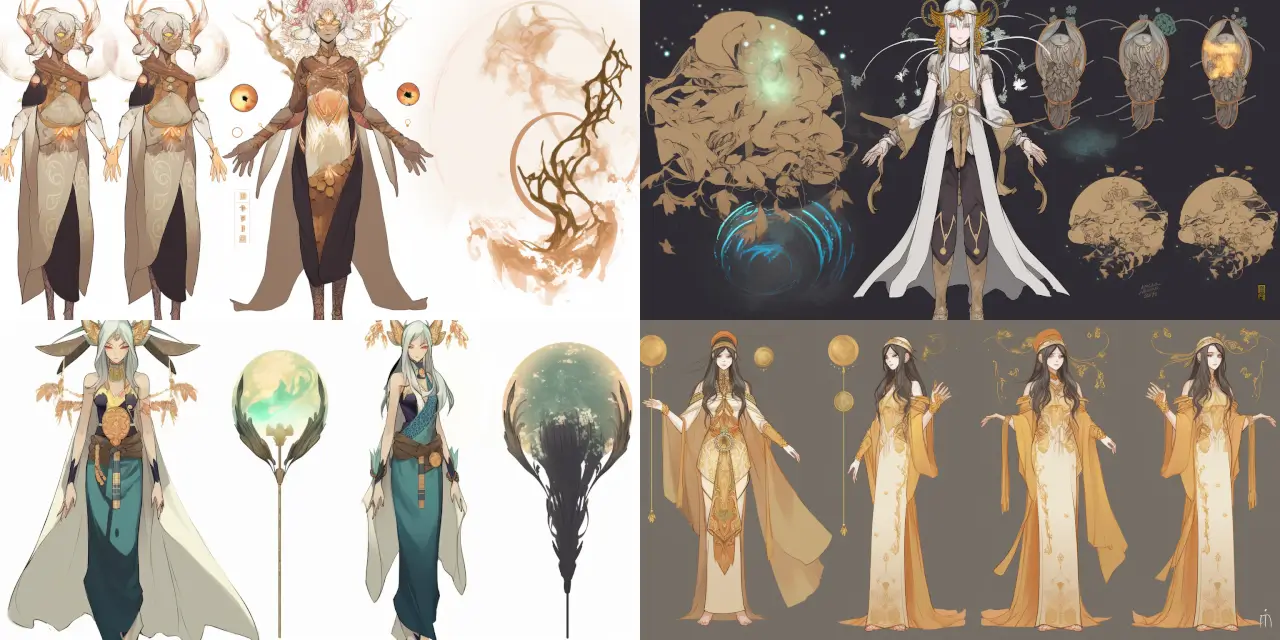 Design a mystical healer character for an Anime Character Design, featuring a noticeable {{aura_color}} aura and intricate {{tattoo_style}} tattoos that symbolize their spiritual power and connection to nature. The character's appearance should convey elements of {{style_1}} and {{style_2}}, with their clothing and accessories inspired by {{inspired_by}}. Ensure the character embodies a sense of {{strong_feeling}} and is set in a {{setting}} backdrop. The artwork can be presented in the medium of {{medium}}, influenced by the styles of {{artist_1}} and {{artist_2}}.