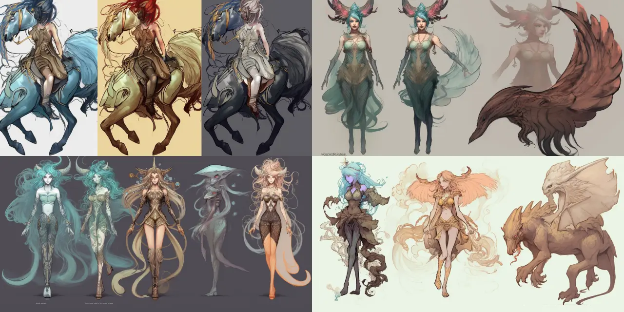 Create a captivating creature-human hybrid for an Anime Character Design, inspired by mythical beings such as {{mythical_creature_1}}, {{mythical_creature_2}}, or {{mythical_creature_3}}. The character should possess an attention-grabbing appearance, incorporating elements from {{art_style_1}} or {{art_style_2}} artistic styles, and convey a strong {{theme_1}} theme. Use a medium such as {{medium_1}} or {{medium_2}} to further enhance the visual appeal of this hybrid character, and pay special attention to elaborating on the fusion of human and creature features. Optionally, reference the artistic expression of known artists, like {{artist_1}} or {{artist_2}}, for additional inspiration in creating this extraordinary character.