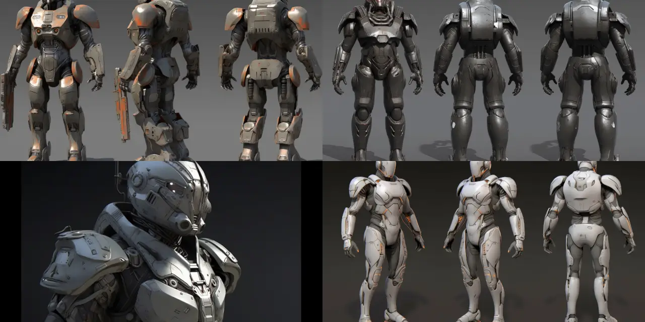 Create a 3D character model of a futuristic robot soldier with sleek {{armor_material}} armor, advanced {{weapon_type}} weaponry, and a built-in {{jetpack_style}} jetpack, standing tall amidst the ruins of a post-apocalyptic {{city_type}} city. The design should evoke a sense of {{emotion_1}} and showcase the soldier as a guardian of the remaining civilization, ready to tackle any adversaries. Accentuate the contrasting elements of the high-tech robot and the decayed surroundings, integrating influences from {{art_style_1}} and {{art_style_2}} art styles.