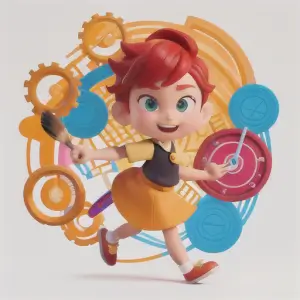 Kids Art Supplies Email Campaign AI hero app logo