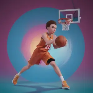 Basket-Art: Hoops & Heroes Image Generator hero app logo