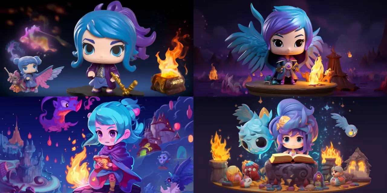 Create a chibi-style protagonist with vibrant {{hair_color}} hair, wearing an oversized {{hoodie_color}} hoodie, and holding a {{wand_element}}-infused magical wand. This character is surrounded by celestial creatures, including {{creature_1}}, {{creature_2}}, and {{creature_3}}. The setting embodies a {{theme}}, with a whimsical atmosphere and color palette that showcases the intricate details of both the protagonist and the celestial creatures. The art style should be reminiscent of chibi-style, with adorable and expressive character features.