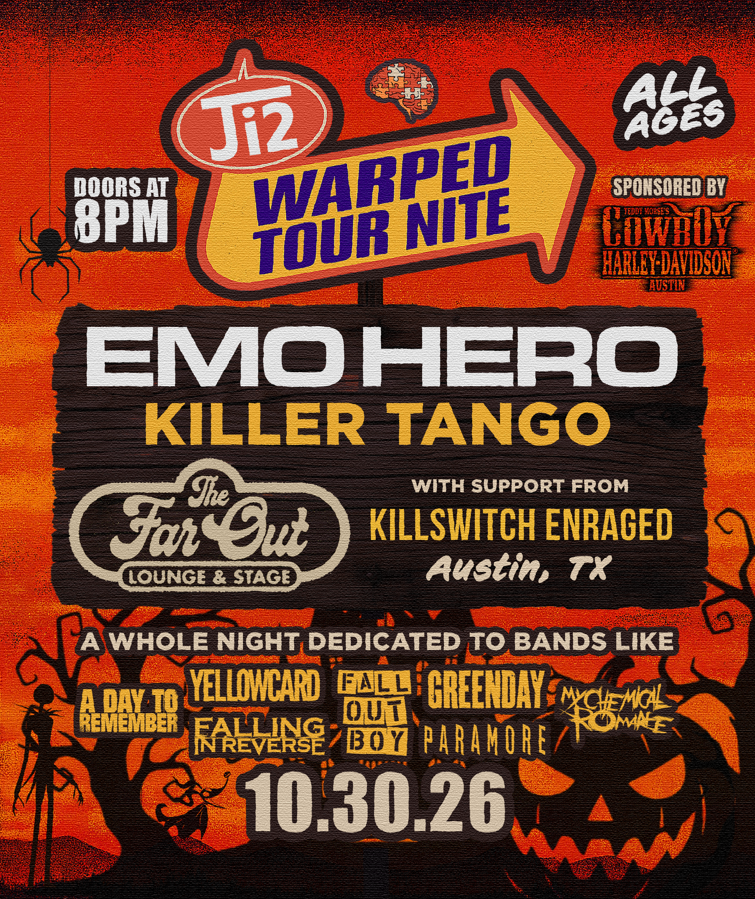 WARPED TOUR NITE w/ Emo Hero, Killer Tango, Killswitch Enraged
