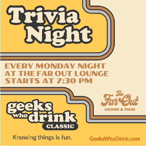 Geeks Who Drink Trivia Night at The Far Out Lounge