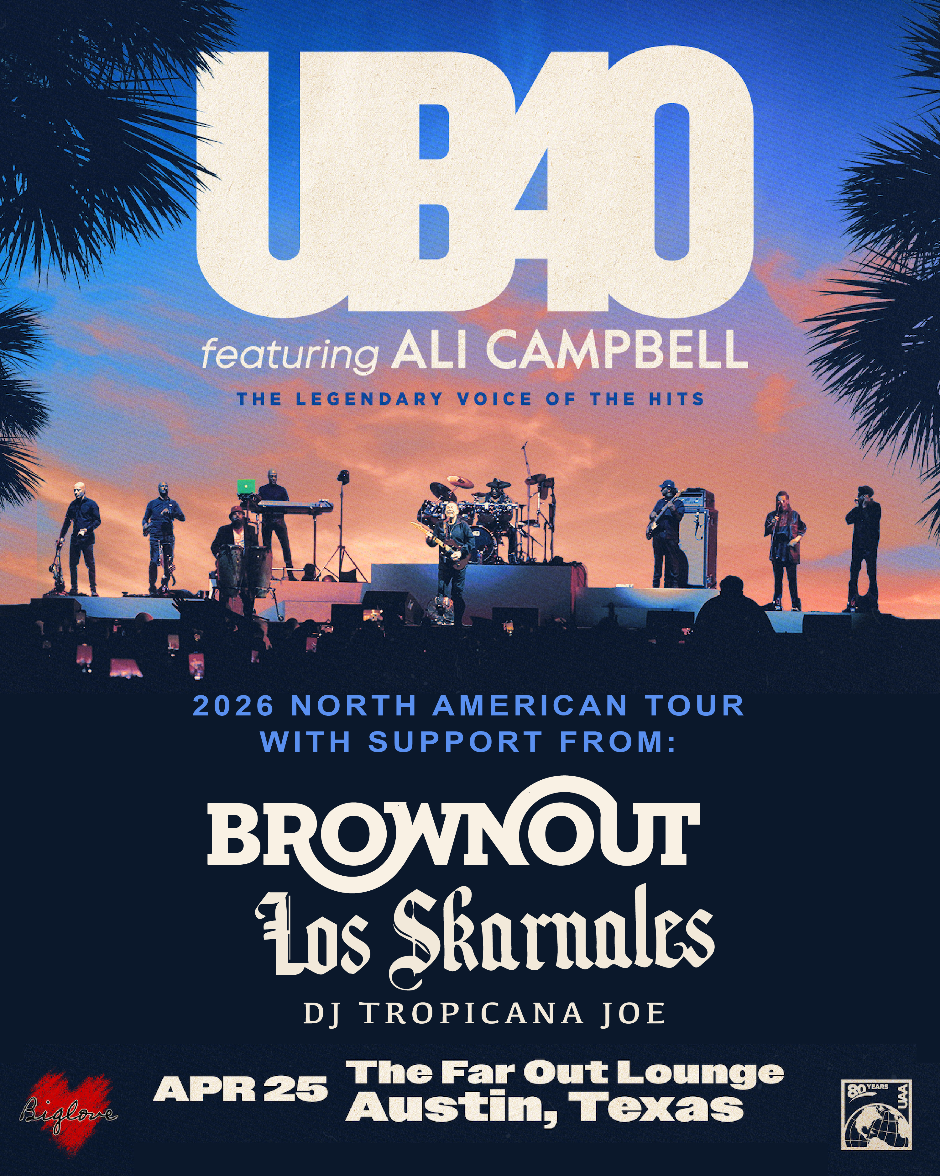 UB40 Featuring Ali Campbell w/ Brownout, Los Skarnales, Tropicana Joe