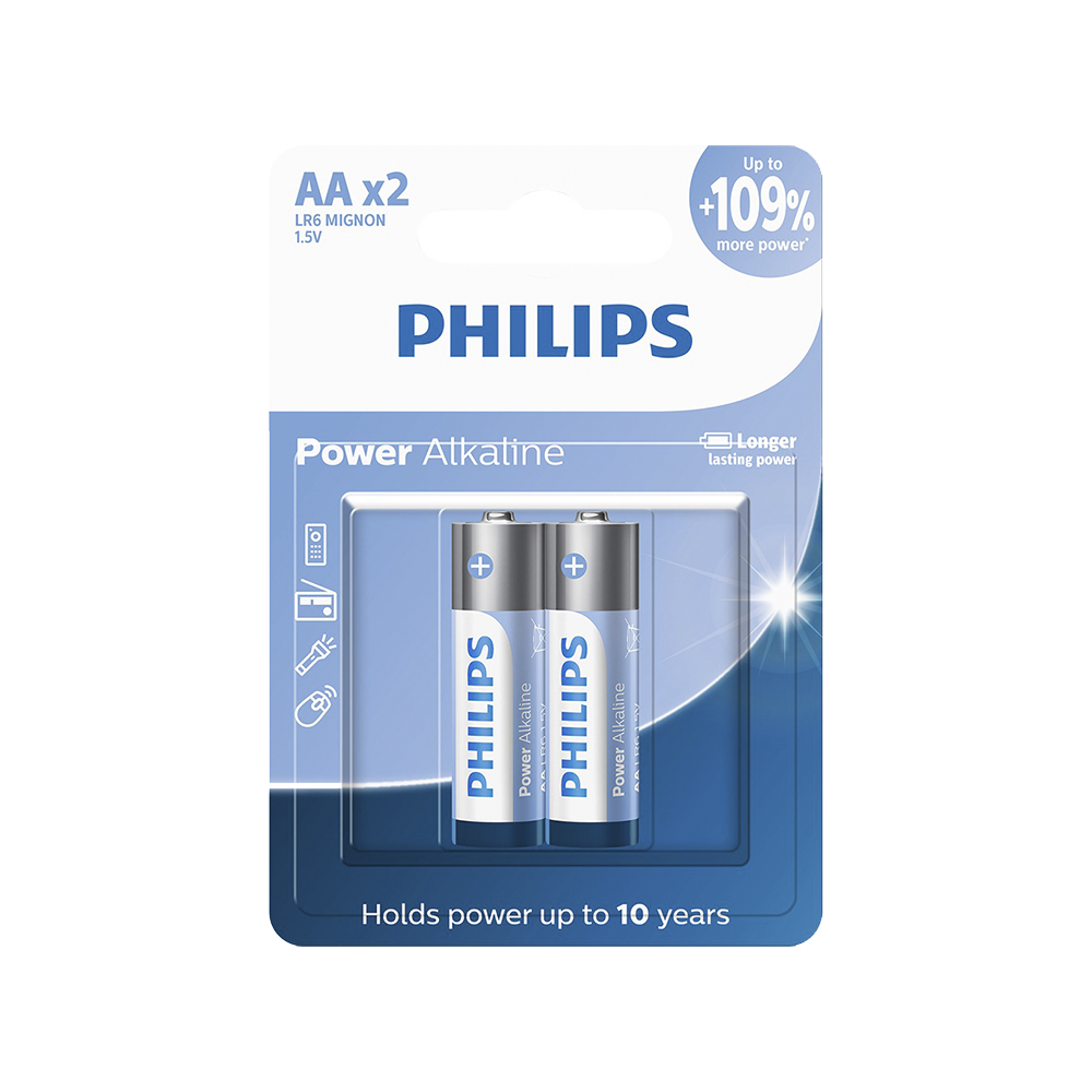 Pilha Philips Alcalina AA