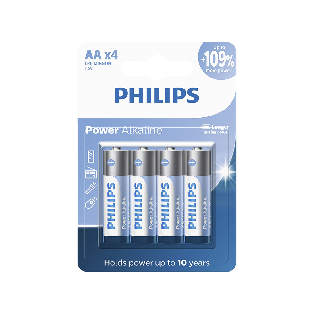 Pilha Philips Alcalina AA