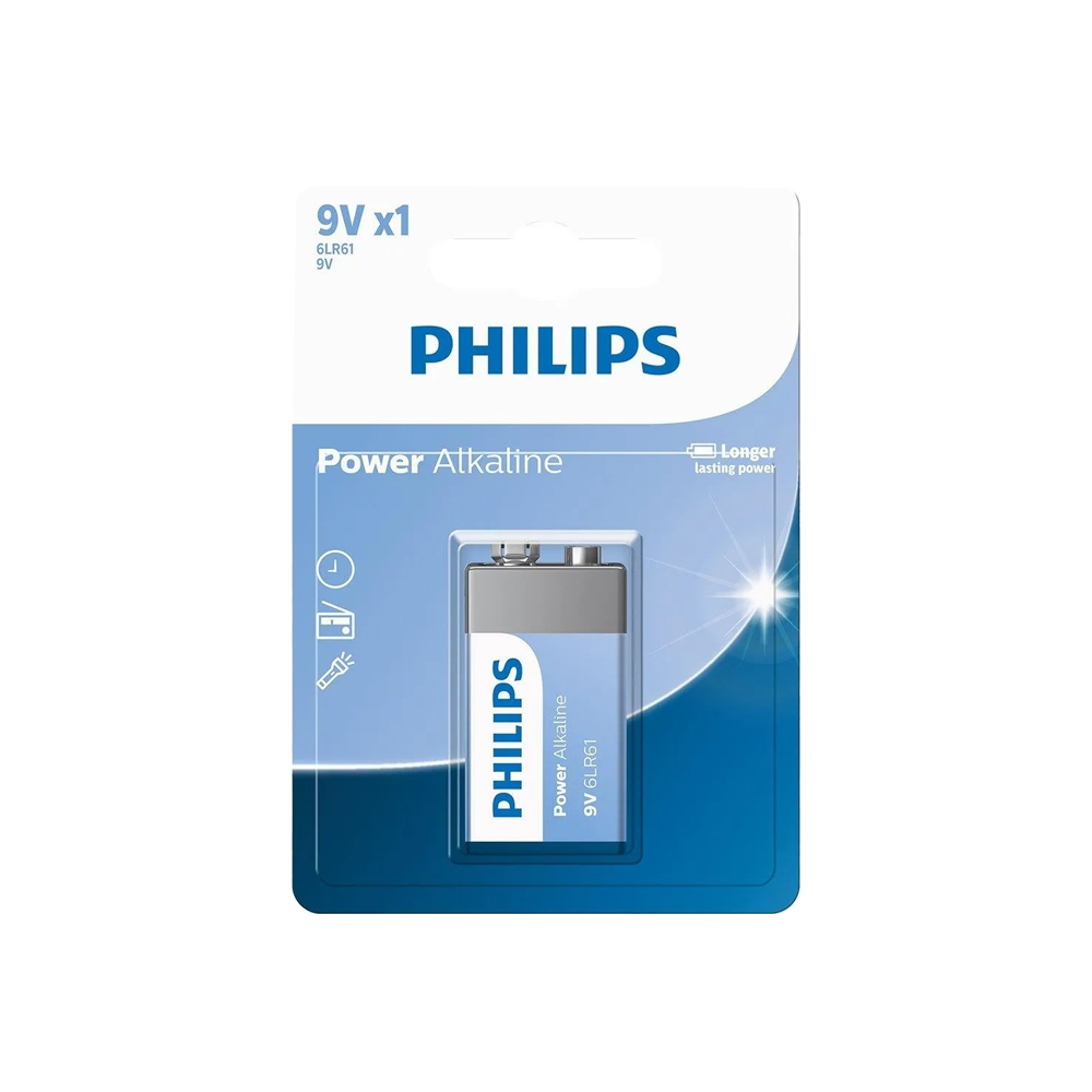 Bateria Philips Alcalina 9V