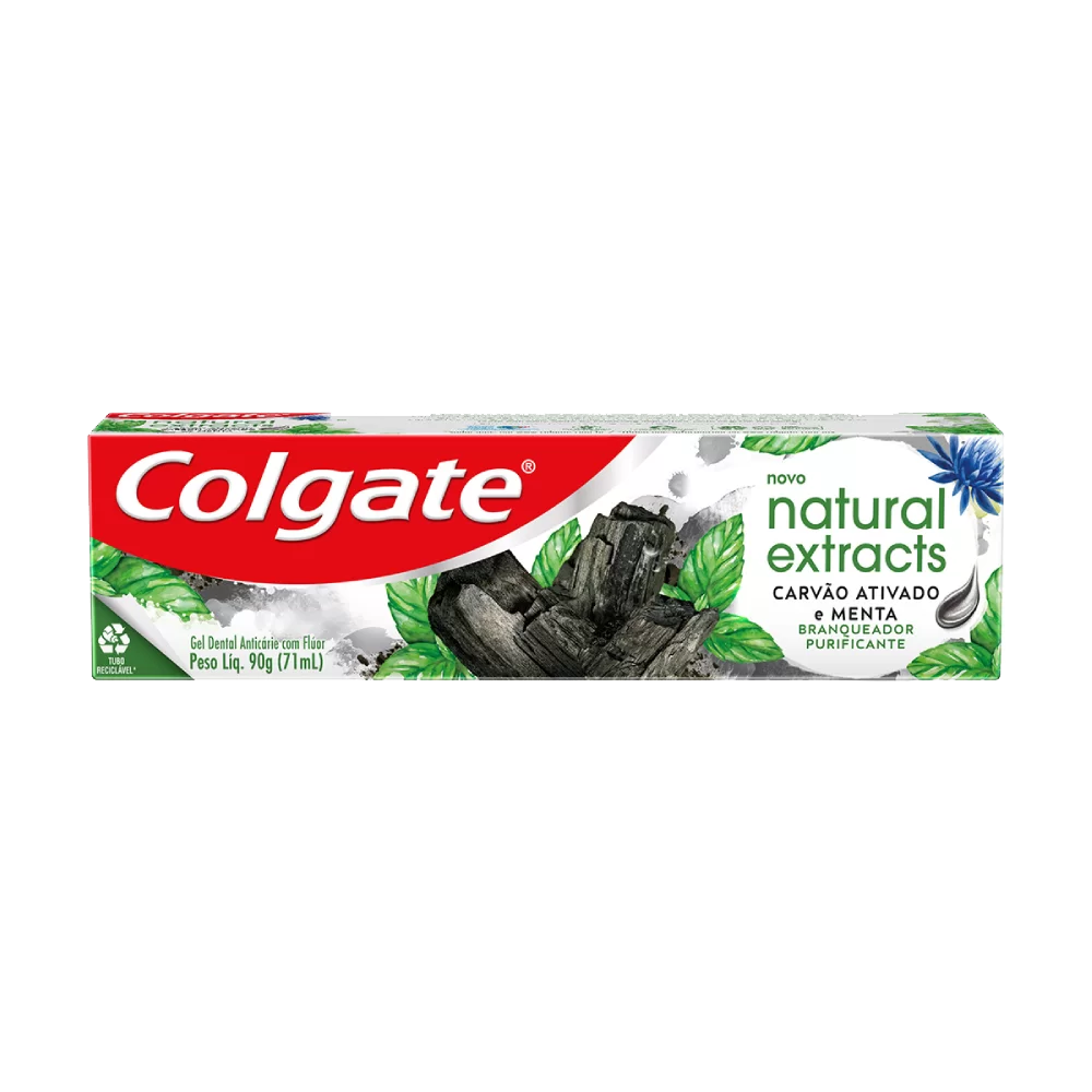 Creme Dental Colgate Natural Extracts Carvão