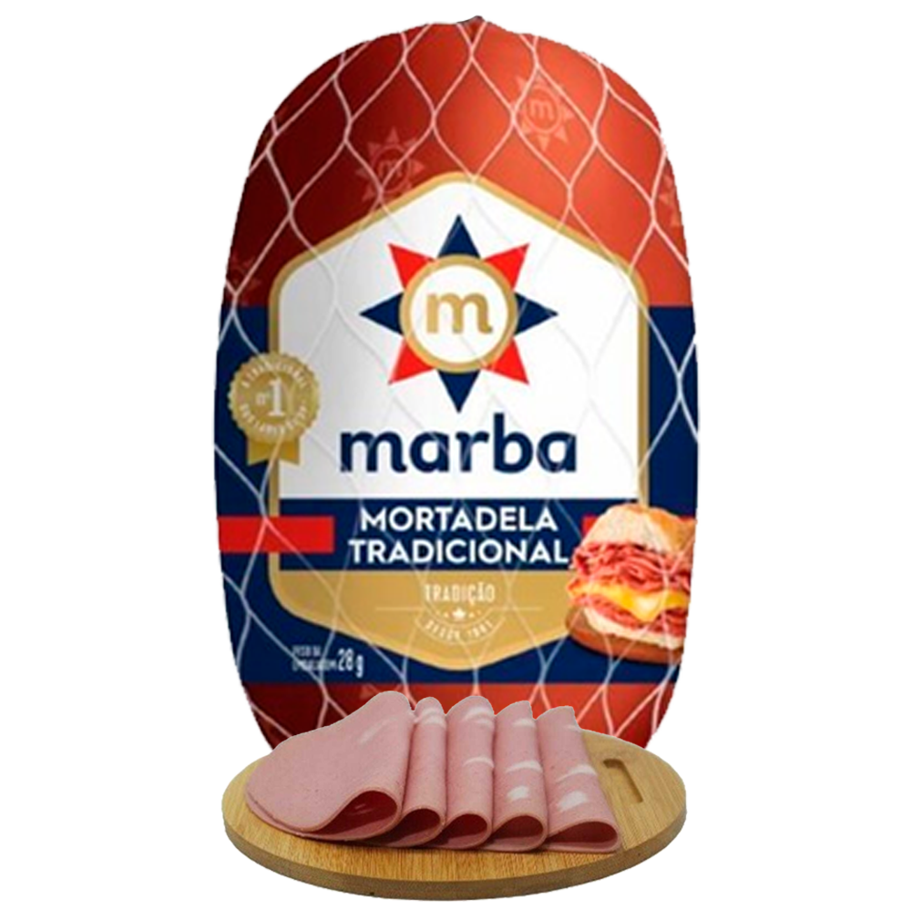 Mortadela Marba (Peça/Pedaço/Fatiada)