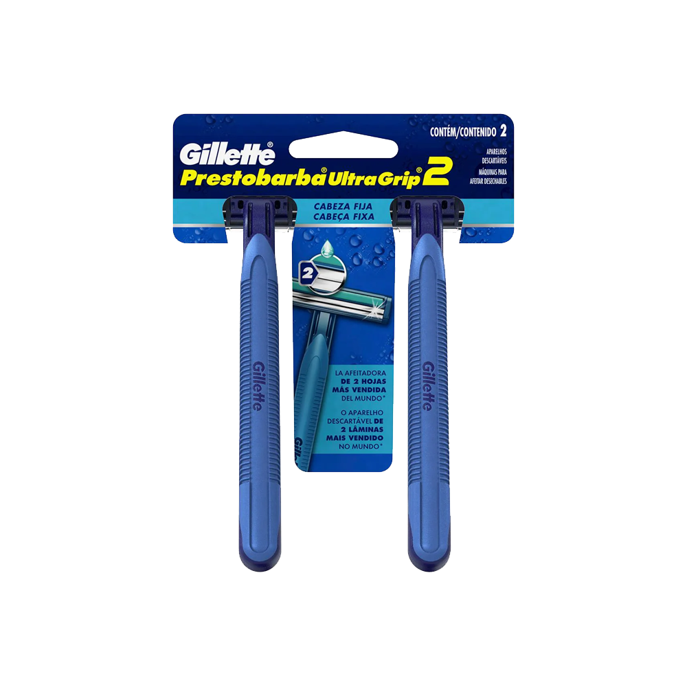 Aparelho de Barbear Gillette Prestobarba Ultra Grip Masculino