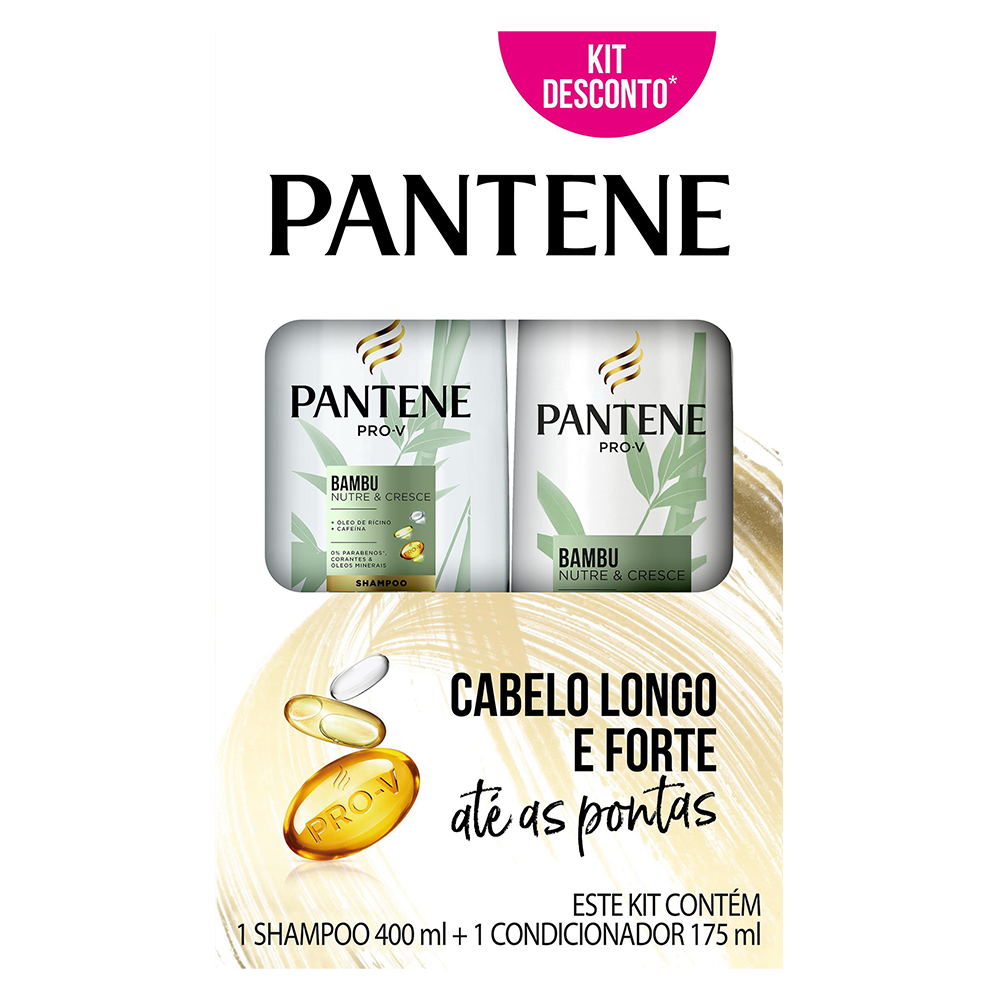 Shampoo + Condicionador Pantene 575ML - R$ 39,99  - 50% DESC.NA 2. UNIDADE - A UNIDADE SAI POR 