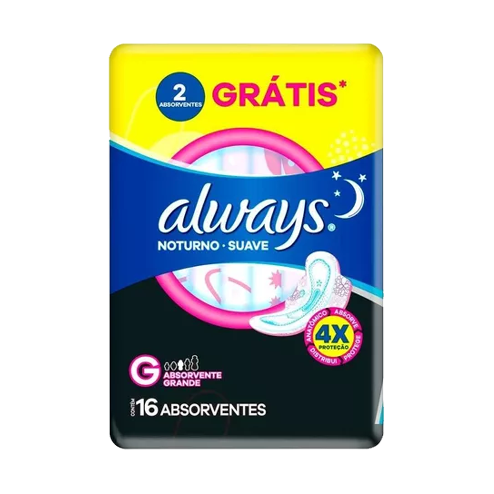 Absorvente Always Noturno 
