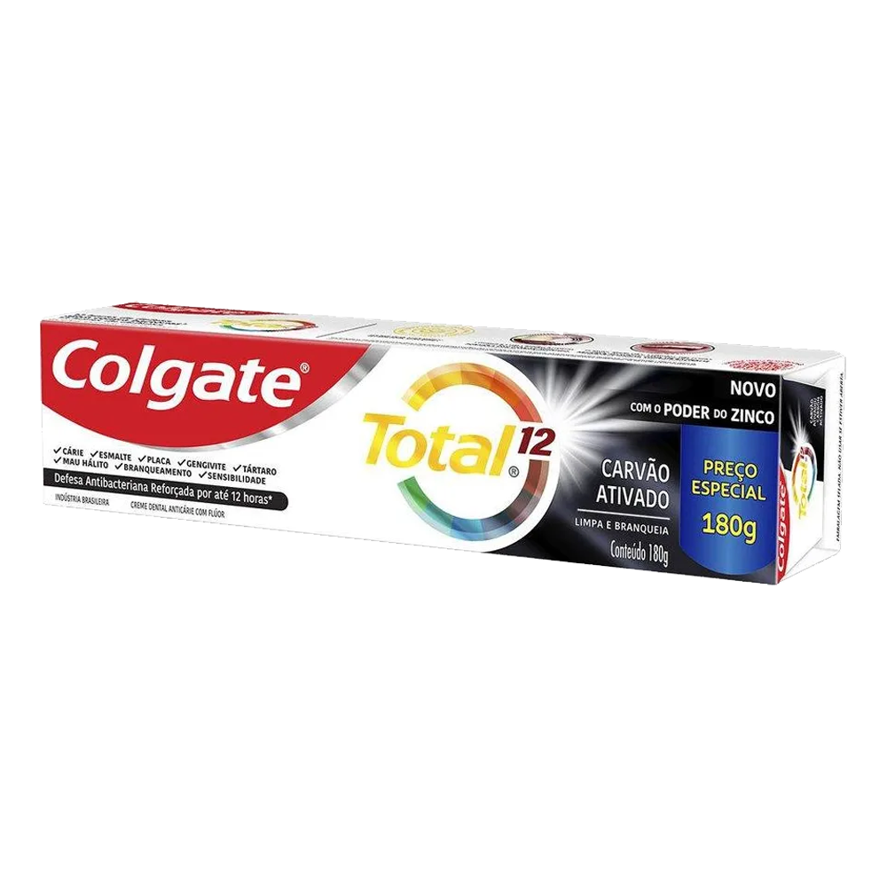 Creme Dental Colgate Total 12 Carvão Ativado