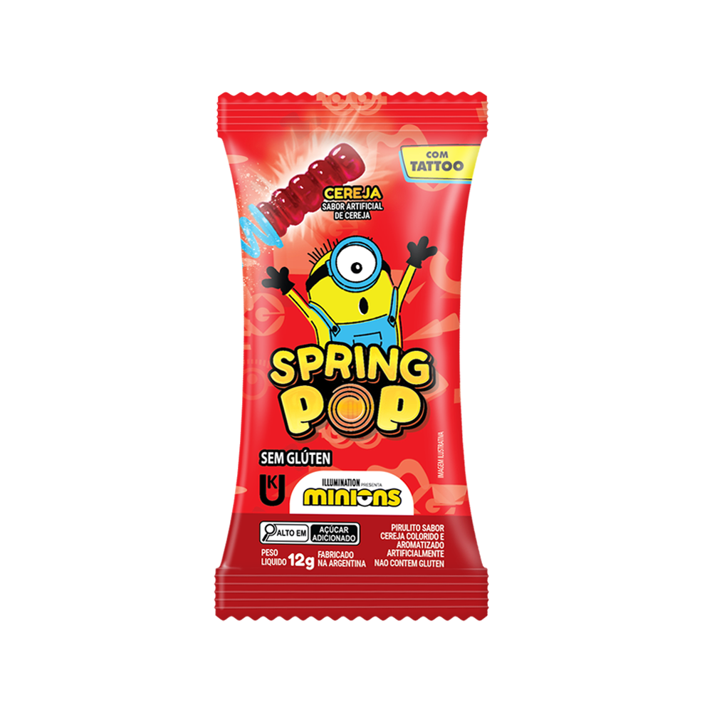 Pirulito Spring Pop Minions