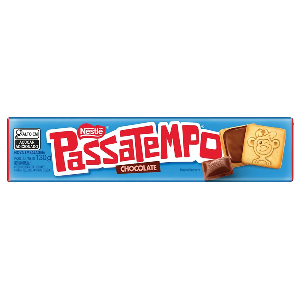 Biscoito Passatempo Recheado Chocolate