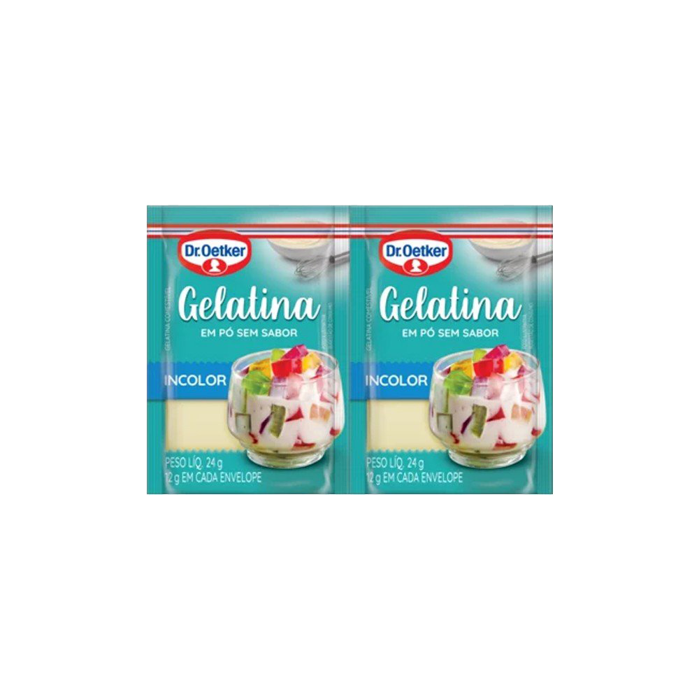 Gelatina S/Sabor Branca Dr.Oetker C/2