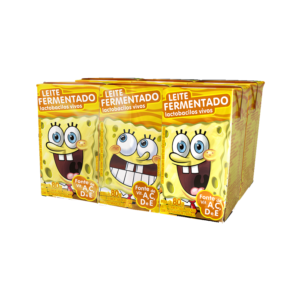 Leite Fermentado Elegê Bob Esponja