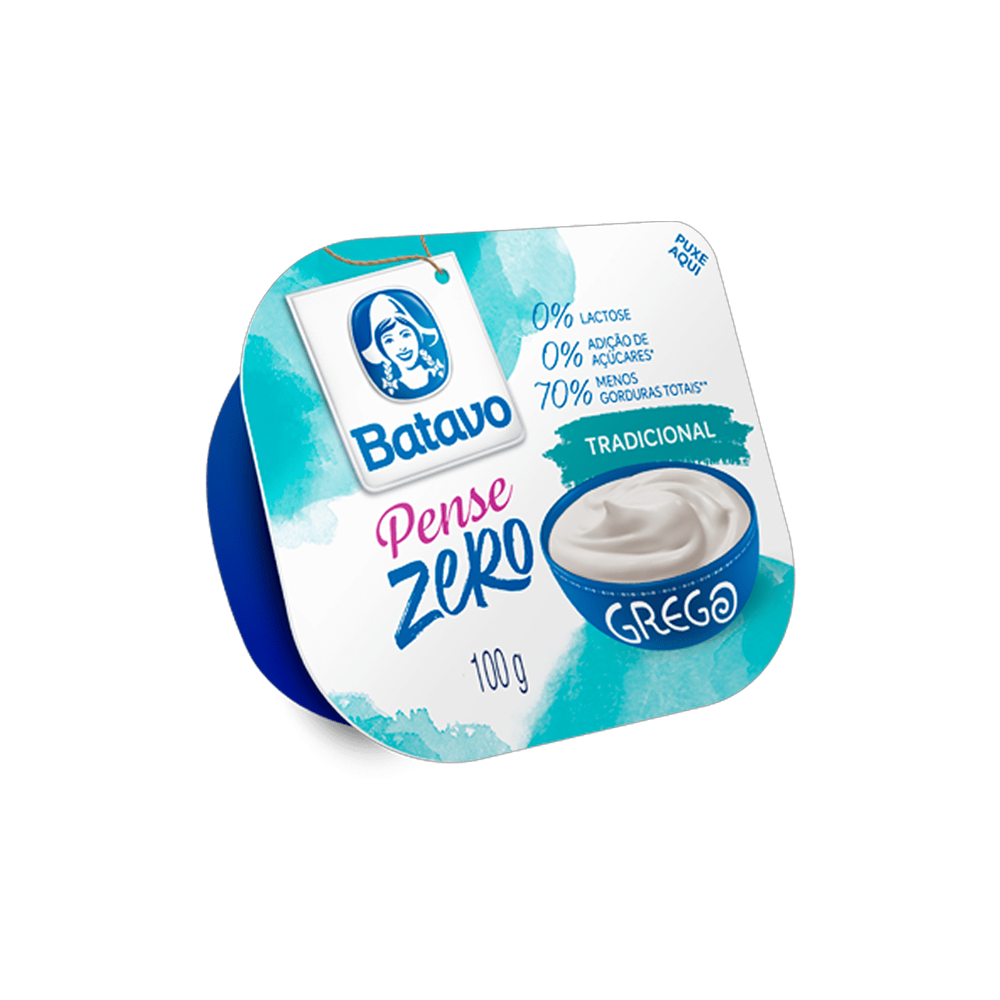 Iogurte Grego Batavo Pense Zero 