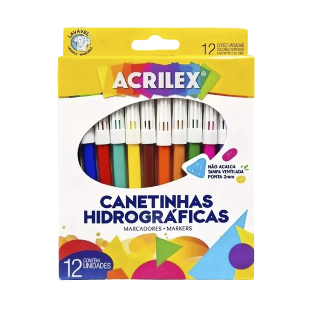 Canetinhas Hidrográficas Acrilex 