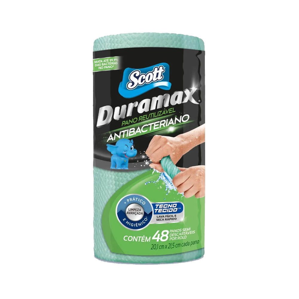 Pano Reutilizável Scott Duramax Antibacteriano